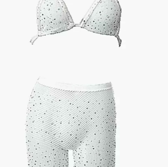 Mesh set shorts n top 4 colors available one size fit all. fits sizes smal large - Picture 4 of 4